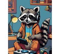 Gaming Racoon | Gamer Boy Notebook: Cute Funny Woodland Animal Notepad | Journal 110 pages, ruled, 7.5"x9.25"