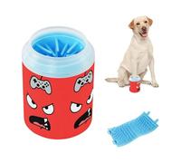 Gaming Rage Look Portable Paw Cleaner with Soft Silicone Brush Feet Bathing Brush for Small Medium Dogs and Cats