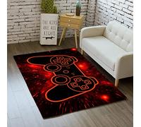 Gaming Rugs for Bedroom Boys Living Room Gamer Gamepad Red Carpets Floor Mat Player Indoor Mats Gaming Art Design Home Decor Crystal Doormat Yoga Mats 2'x3'