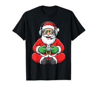 Gaming Santa Controller Xmas Video Games Gamer Game Player T-Shirt