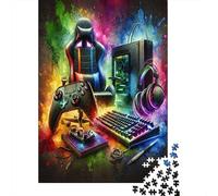 Gaming Setup Essentials 1000 Pieces Thickened Paper Jigsaw Puzzle Adults Relaxation Hobby Engaging Brain Teaser Easy Store 70x50cm/1000pcs