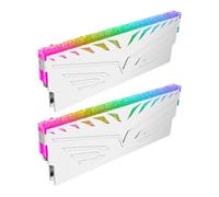 Gaming Setup Memory Cover Shell Pair Featuring ARGB Heatsink Design, Metal Housing for Desktop Case Lighting Appeal Desktop Memory Heatsink Cover Set Argb Metal Diffuser Computer Case Lighting Build