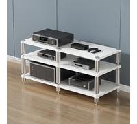 Gaming Shelf & Media Stand - Portable Audio Rack Tower for Projectors DVD Players Game Consoles Cable Boxes & Accessories - Stylish AV Storage Solution for Home Theater & Entertainment