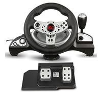 Gaming Steering Wheel Racing 8in1 PC PS3 PS4 xBox One Laptop Android Gearbox UK