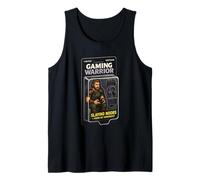 Gaming Warrior Action Figure Gamer Meme Sarcasm RPG Joke Tank Top