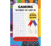 Gaming Word Search Puzzle Book: Easy to Read Featuring Video Games, Consoles, Quests, and More | 6×9 Inches, 110 Pages | Over 50 Puzzles | Perfect ... Vacations, Holidays, and Relaxing Free Time