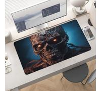 Gaming Zombies in The Dark Mouse Pad 24x12 Large Desk Mat with Non-Slip Rubber & Smooth Surface Foldable Desk Pad for Keyboard and Mouse Laptop Computer Mousepad for Office Home Remote Work