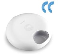 GAMKII Automatic Cat Feeder for Wet Food, 6 Meals Cat Food Dispenser with 2 Ice Packs, BPA-free ABS Food Tray and Programmable Timer, Rechargeable Cordless Auto Pet Feeder for Cats Small Dogs