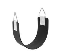 GAMKII Swing Seat with Metal Triangle Ring, 30.4 x 5.9 Inches, Heavy Duty Swing Set Replacement Accessories, Outdoor, Playground, Trees, Backyard (300 lb Weight Limit) (Black)