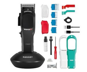Gamm BoostedUP Professional Clipper with Enhanced Performance, Men’s Hair Clipper with Adjustable Blade & Rotary Motor, 120 Min Cordless Runtime, 3 Covers, 4 Guide Combs, USB Type-C Cable