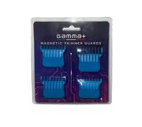GAMMA+ Set of 4 Magnetic Combs, Risers of 4 Different Sizes, Blue, Compatible with X-PRO Blade for Trimmer