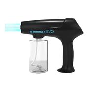 Gamma+ Nano Atomization Evo Nano Mister Spray System, Rechargeable USB TYPE-C, High Liquid Capacity 340 ml, 90 Minutes Cordless Running Time, For Hair, skin and Surfaces Black