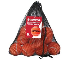 GAMMA 12 Orange Pressureless Tennis Balls for Tennis Practice and Lessons, Longer Term Durability and More Bounce Than Traditional Tennis Balls