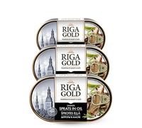 Gamma-A - Sprats in Oil 190g | Premium Canned Seafood | Rich Omega-3 & High-Protein Fish (3 Pack)