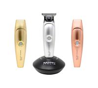 Gamm Absolute Hitter Professional Cordless Hair Trimmer, Modular Color Lids, 3 Guards, 3 Modular Color Lids Included (Matte Chrome, Rose Gold, Gold)