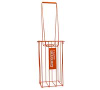 GAMMA Ball Hopper Hoppette 50 - Lightweight Tennis Ball Hopper Holds 50 Balls - Durable Carry Handle & Foldable Legs - Portable Tennis Ball Basket for Practice, Training & Coaching - Orange
