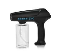 Gamma+ Nano Atomization Evo Nano Mister Spray System, Rechargeable USB TYPE-C, High Liquid Capacity 340 ml, 90 Minutes Cordless Running Time, For Hair, skin and Surfaces Black