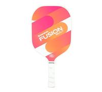 GAMMA Fusion React Pickleball Paddle, Extra-Wide Fiberglass Surface Boosts Hit Potential for Beginners, Pink & Orange