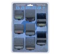 Gamma+ Men's Professional Double Magnetic Clipper Guards - Set of 8 in Black Gamma+ Black