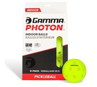 Gamma Photon Indoor Pickleballs Pack of 6, USAPA Approved, High-Visibility, Durable and Ultra-Balanced