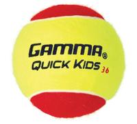 GAMMA Quick Kids 36 Training Tennis Balls for Kids & Beginners, Low-Compression Core Reduces Speed & Bounce, Great for Tennis Practice, USTA & ITF Approved for Use in 10 & Under Tournaments, Box of 24