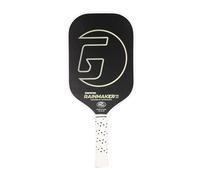 Gamma Rainmaker Pickleball Paddle - Lightweight, Large Sweet Spot, Microbead Carbon Fiber Face for Spin & Control, Vibration Dampening Handle, Customizable Swing Weight - Black