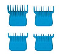 GAMMA+ Set of 4 Magnetic Combs, Risers of 4 Different Sizes, Blue, Compatible with X-PRO Blade for Trimmer