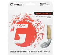GAMMA Sports Live Wire Tennis Racket String Multifilament Series- Softer Cushioned Feel For Exceptional Power and Greater Control That Is Easy On The Arm - 16L, 17, or 18 Gauge (Natural)