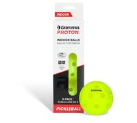 Gamma Sports Photon Indoor Pickleball Balls, USAPA Approved, Pickleball Accessories, Pack of 03