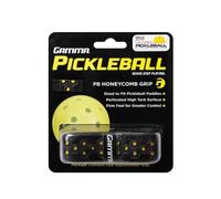 Gamma Sports Pickleball Honeycomb-Cushion Grip for Pickleball Paddles, Black/Yellow
