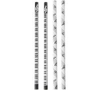 Gammaeon 2025 New Music Note Pencil HB Standard Pencil Music Stationery Piano Notes Student Gift Durable and Useful Nice Design, Pencils and Writing Supplies 4Pcs