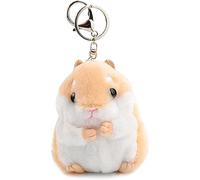 Gammaeon Hamster Keychains, Mini Plush Animal Charms Keyrings, Stuffed Backpack Handbag Pendant, Hamsters Accessory for Backpack