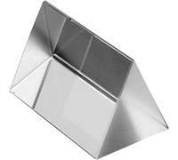 Gammaeon Triangular Prism, Optical Crystal Glass, Create Light Rainbow Effect for Teaching Light Spectrum Photo Camera Lens Photographer, Physics Teaching Light Spectrum Model (5cm)