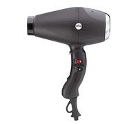 GAMMAPIU' Professional Hair Dryer Dual Aria Ionic, Ionic Generator, Variable Speed, Blow Dryer Lightweight, Low Noise, Salon, Powerful, Ion Technology, Heat Control, Silver Coated Grill, W 1850-2200