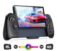 Gammeefy Switch 2 Controller - Hall Effect Joystick - One Piece Switch Joypad Replacement to Switch 2 Pro Controller's Feel, with 9 RGB Lighting, Turbo, KeyLinker App, Program