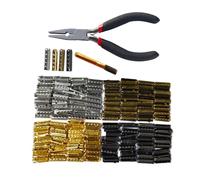 Gammsek 200Pcs Shoelace Aglets, Pliers for installing Metal Shoelaces Heads, 3mm Shoe lace Tips, 4 Colors Bullet Shape String Ends Attach to Sneakers Canvas Hoodies Beach Pants DIY Reparing Kit,