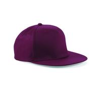 Gamola Golf Beechfield 5-panel snapback rapper cap - Burgundy - One si