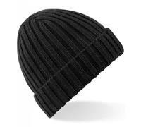 Gamola Golf Beechfield Chunky Ribbed Beanie - Black Size: One Size