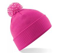 Gamola Golf Beechfield Snowstar Duo Beanie - Fuchsia/Off White Size: O