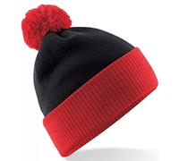 Gamola Golf Beechfield Snowstar Duo Two-Tone Beanie - Black/ Red Size:
