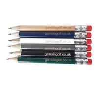 Gamola Golf Engraved Personalised Golf Pencil with Eraser - Black - 10