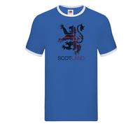 Gamola Golf Scotland Rampant Lion Big Logo Shirt Royal - M Size: Mediu