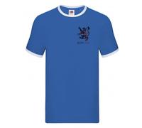 Gamola Golf Scotland Rampant Lion Shirt Royal - XL Size: XL