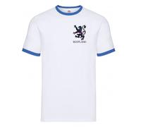 Gamola Golf Scotland Rampant Lion Shirt White - L Size: Large