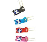 Gamola Golf Snap Pitch Repair - Scotland Removable Ball Marker - Blue