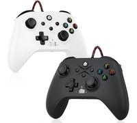 Gamrombo 2 Pack Wired Controller for Xbox Series X/S, Xbox One, Windows PC, Gamepad with Macro, Turbo, Volume Button, Dual Vibration, 6-Axis Sensor, 3.5mm Audio Jack