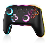 Gamrombo LED Switch 2 Pro Controller with C Button, One Click Wake-up, 9-axis, Remap Function Compatible with Nintendo Switch 2/Switch/OLED/Lite and PC, Built-in 3.5mm Audio Jack