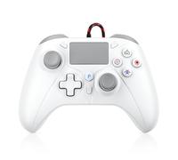 Gamrombo Wired Controller for PS5, Compatible with PS5/Pro/Slim, PS4, Windows PC Gamepad with Dual Motor Vibration, 6-Axis Sensor, Touchpad, 3.5mm Audio & Turbo Function