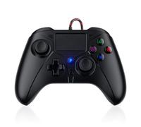 Gamrombo Wired Controller for PS5 Controller, Gaming Controller for PlayStation 5 / PS5, PS4, PC, Support Turbo, Marco, 3.5mm Audio Jack - Black