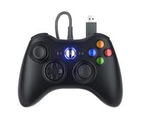 Gamrombo Wired Gaming Controller for Xbox 360, Compatible with Xbox 360/360 S/360 E, PC Windows 11/10/8/7，2.5mm headphone Jack